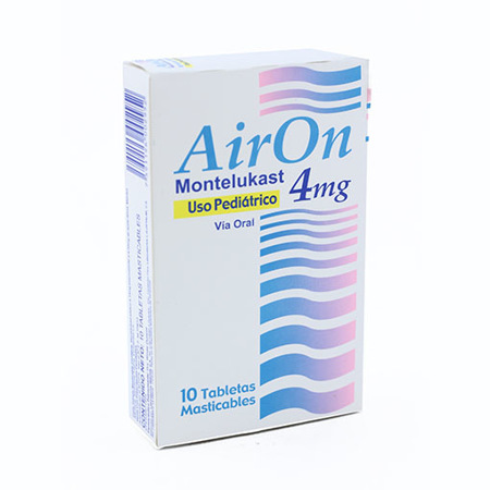 Imagen de Montelukast Airon Tab. Mast. 4Mg X10