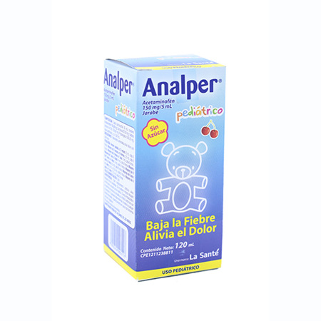 Imagen de Acetaminofen Analper Jbe. Ped. 150Mg X120 Ml