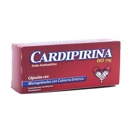 Imagen de Ácido Acetilsalicilico Cardipirina Tab. 80Mg X30