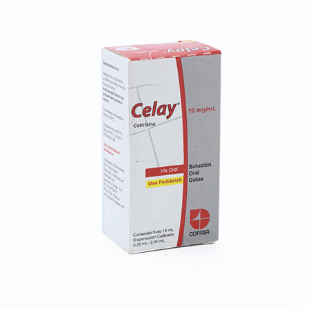 Imagen de Cetirizina Celay Ped. 10Mg X15Ml.