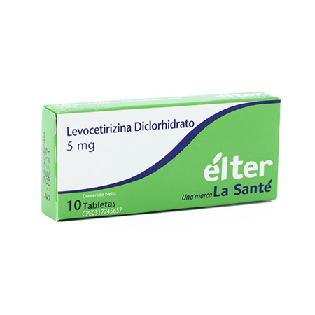 Imagen de Levocetiricina Diclohidrato Tab. 5Mg X10 Elter