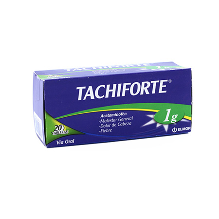 Imagen de Acetaminofen Tachiforte Tab. 1G X20