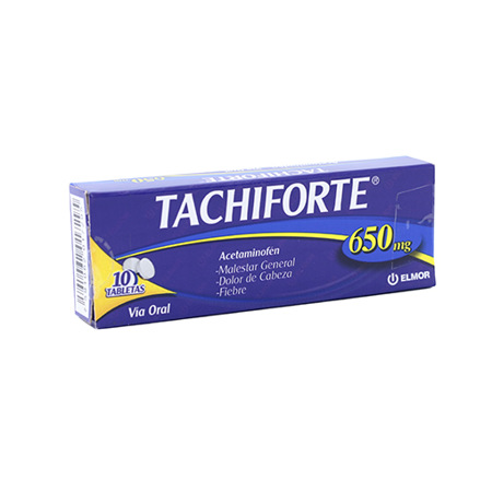 Imagen de Acetaminofen Tachiforte Tab. 650Mg X10