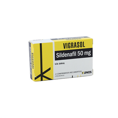 Imagen de Sildenafil Vigrasol Comp. 50Mg X2.