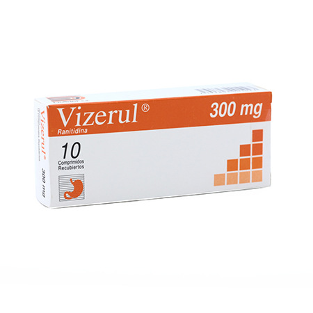 Imagen de Ranitidina Vizerul Comp 300Mg X10