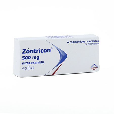 Imagen de Nitazoxanida Zontricon Comp 500Mg X6