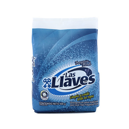 Imagen de Detergente En Polvo Floral Las Llaves 400 Gr