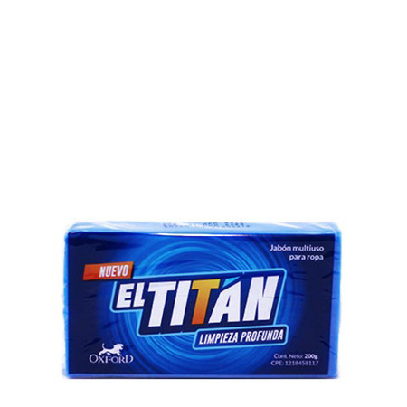 Imagen de Jabón Azúl En Barra El Titan 200 Gr.