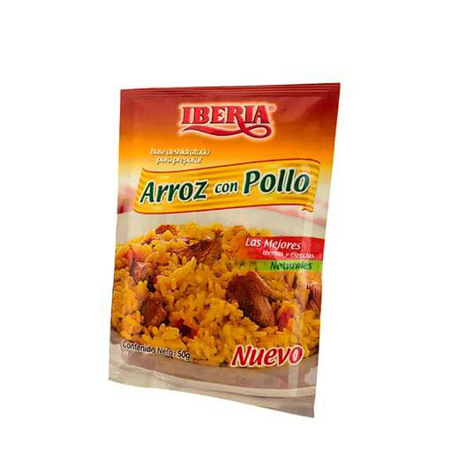 Imagen de Base Deshidratada Para Preparar Arroz Con Pollo Iberia 50 Gr.