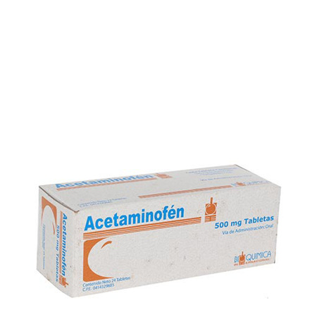 Imagen de Acetaminofen Tab. 500Mg X24 Bioquimica