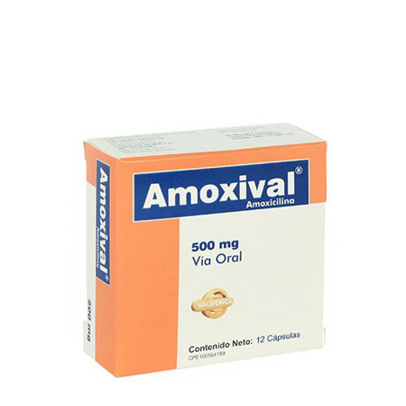Imagen de Amoxicilina Amoxival Cap. 500Mg X12