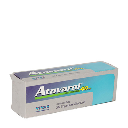 Imagen de Atorvastatina Atovarol Capsula 40Mg X30