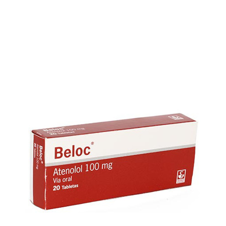 Imagen de Atenolol Beloc Tab. 100 Mg X20