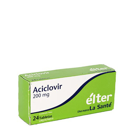 Imagen de Aciclovir Tab 200 Mg X24 Elter