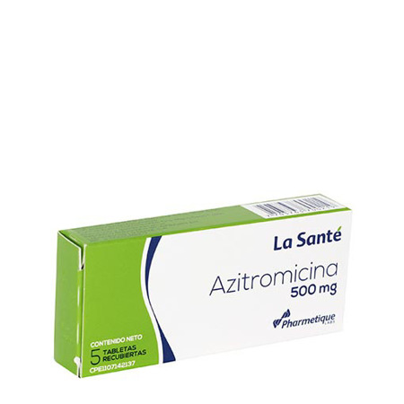 Imagen de Azitromicina Tab. 500Mg X5 La Sante