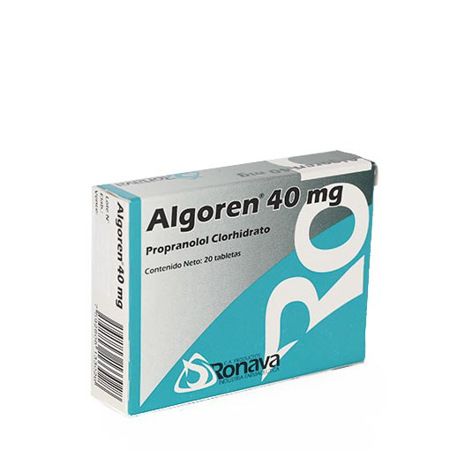 Imagen de Propanolol Algoren Tab. 40Mg X20