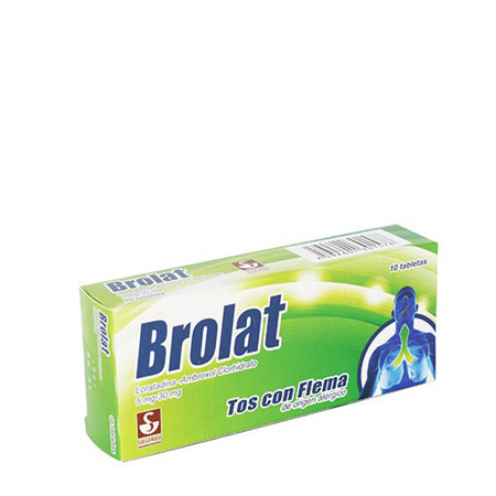 Imagen de Ambroxol Brolat Tab. 5/30Mg X10