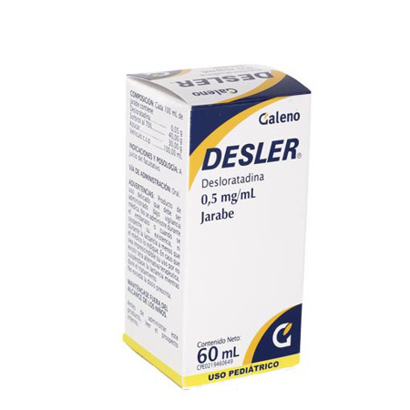 Imagen de Desloratadina Desler Jbe. 0.5Mg X60Ml
