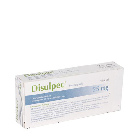 Imagen de Levosulpiride Disulpec Tab 25Mg X20 Tab.