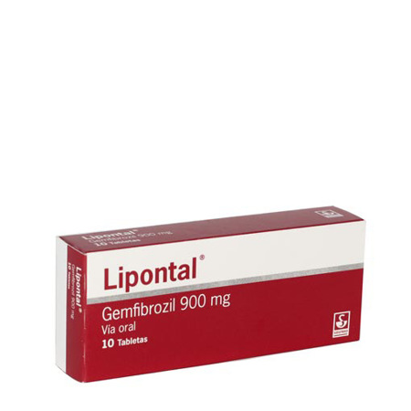 Imagen de Gemfibrozilo Lipontal Tab. 900Mg X10