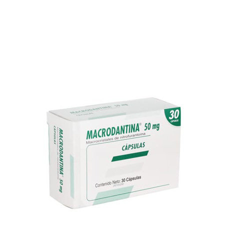 Imagen de Nitrofurantoina Macrodantina Capsula 50Mg X30