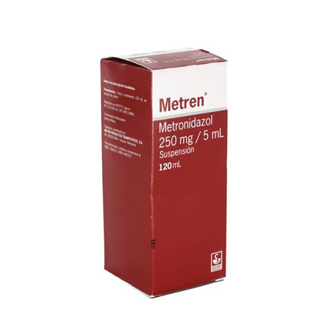 Imagen de Metronidazol Metren Suspension Oral 250Mg/5Ml X120Ml