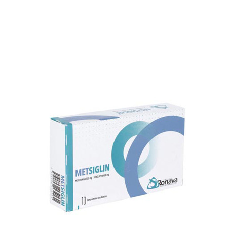 Imagen de Metformina+Sitagliptina Metsiglin Comp. 500/50Mg X10