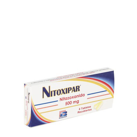 Imagen de Nitazoxanida Nitoxipar Tab 500Mg X6 Bioquifar