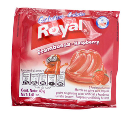 Imagen de Gelatina De Frambuesa Royal 40 Gr.
