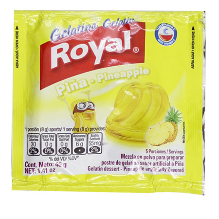 Imagen de Gelatina De Piña Royal 40 Gr.