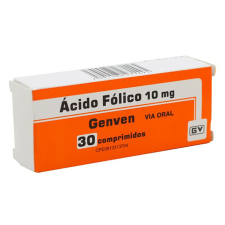 Imagen de Ácido Folico Comp. 10Mg X30 Genven