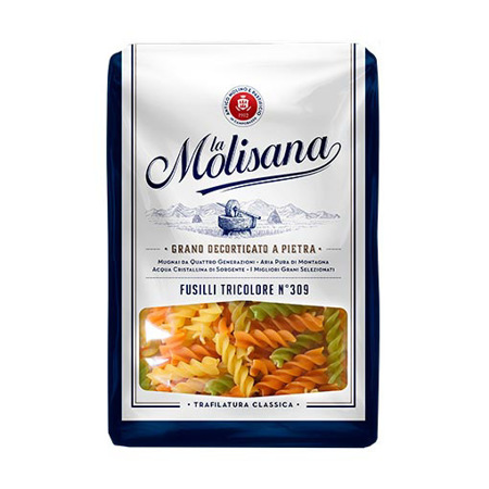 Imagen de Pasta Fusilli Tricolore La Molisana 500 Gr.