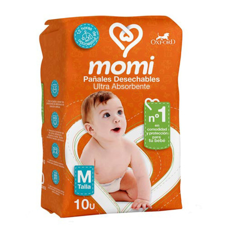 SIGO - Pañales Momi M (10 Unidades).