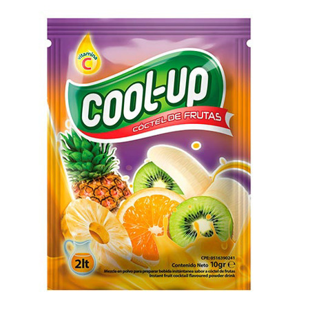 Imagen de Jugo De Coctel de Frutas En Polvo Cool-Up 10 Gr.