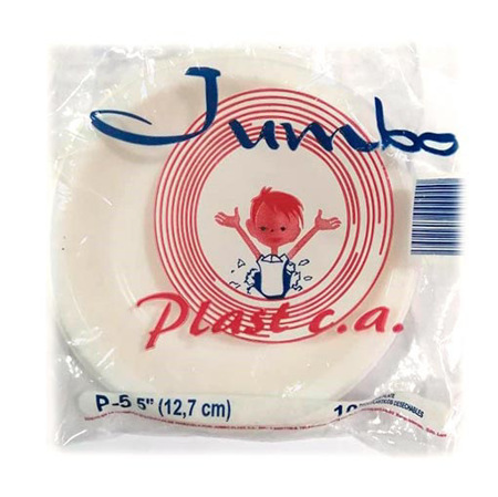 OFFICENET - PLATOS DE PLASTICO DESECHABLE N° 5 JUMBO X 10UND