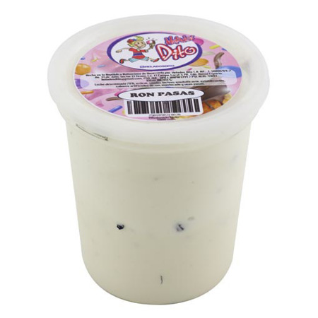 Imagen de Helado De Ron Con Pasas Dito 1 K.