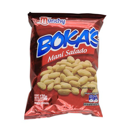 Imagen de Maní Salados Bokas Munchy 170 Gr.