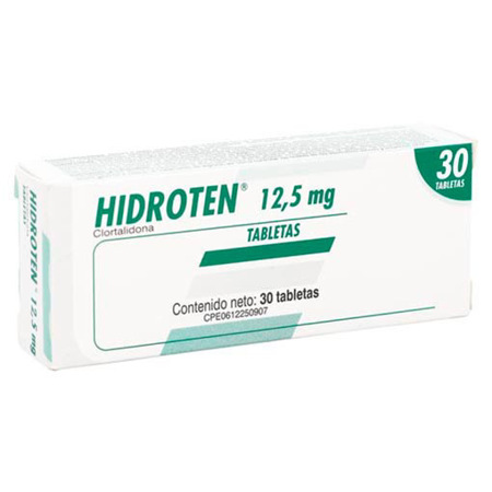 Imagen de Clortalidona Hidroten Tab. 12.5Mg X30