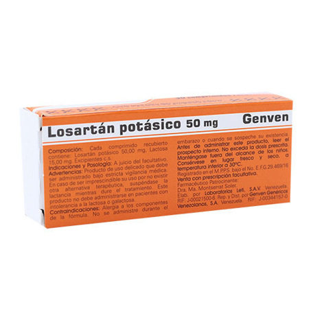 Imagen de Losartan Potásico Comp. 50Mg X30 Genven