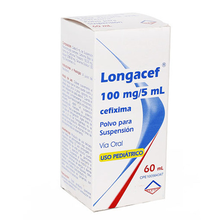 Imagen de Cefixima Longacef Susp. 100Mg X60Ml