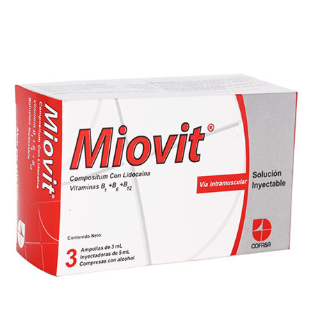 Imagen de Complejo B Miovit Kit Amp. 3Ml X3