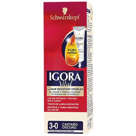 Imagen de Tinte Castaño Oscuro 3,0 Igora Vital 50 Ml.