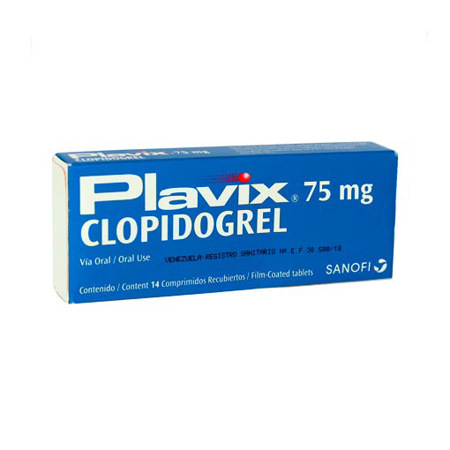 Imagen de Clopidogrel Plavix Tab. 75Mg X14