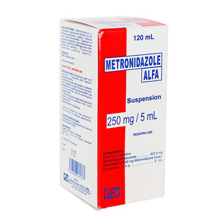 Imagen de Metronidazol Suspension Oral 250Mg/5Ml X120Ml Alfa