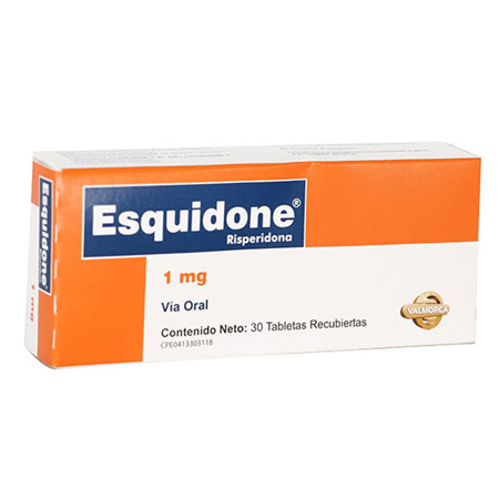 Imagen de Risperidona Esquidone Tab. Rec. 1Mg X30