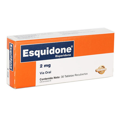 Imagen de Risperidona Esquidone Tab. Rec. 2Mg X30