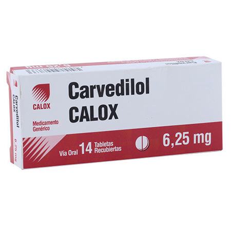 Imagen de Carvedilol Tab. 6,25Mg X14 Calox