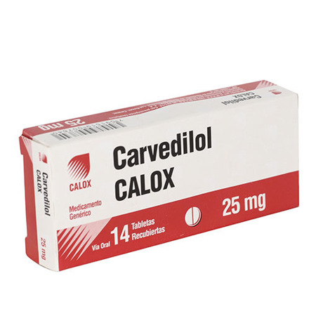 Imagen de Carvedilol Tab. 25Mg X14 Calox