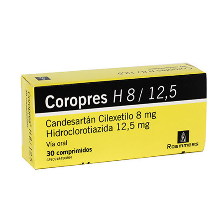 Imagen de Candersartan+Hct Coropres H Comp. 8Mg/12,5Mg X30