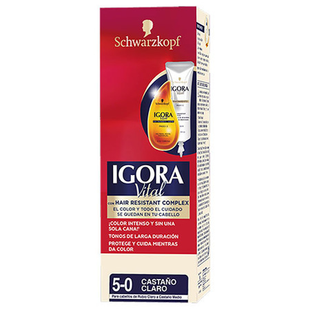 Imagen de Tinte Castaño Claro 5,0 Igora Vital 50 Ml.